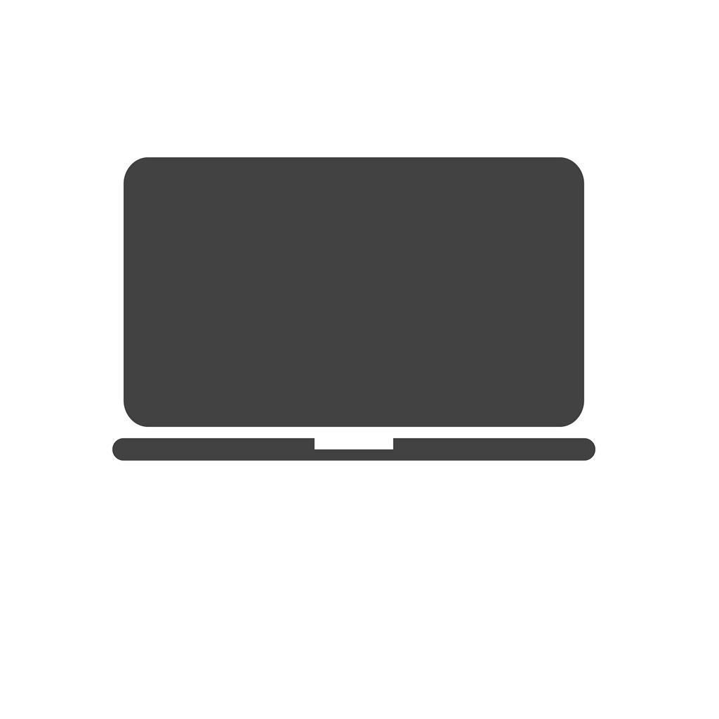 Laptop Glyph Icon - IconBunny