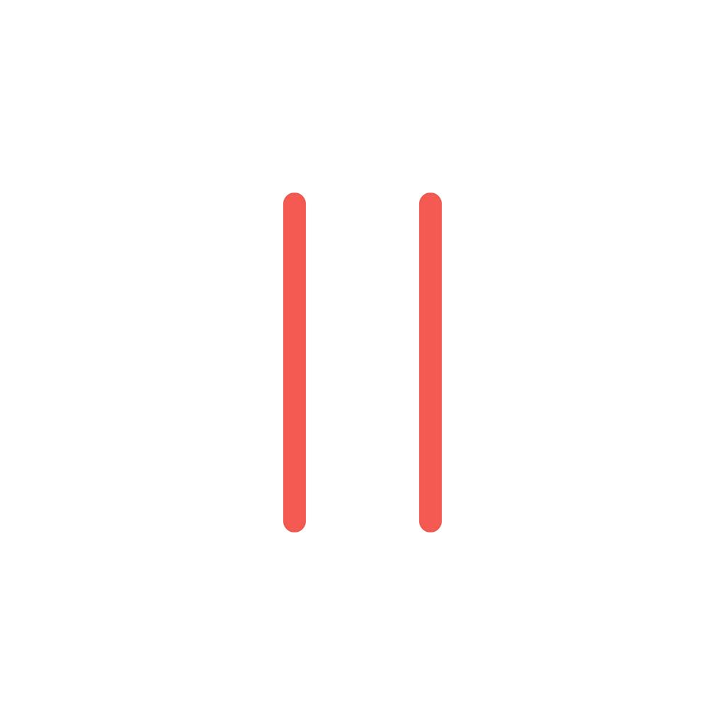 Pause Line Filled Icon - IconBunny