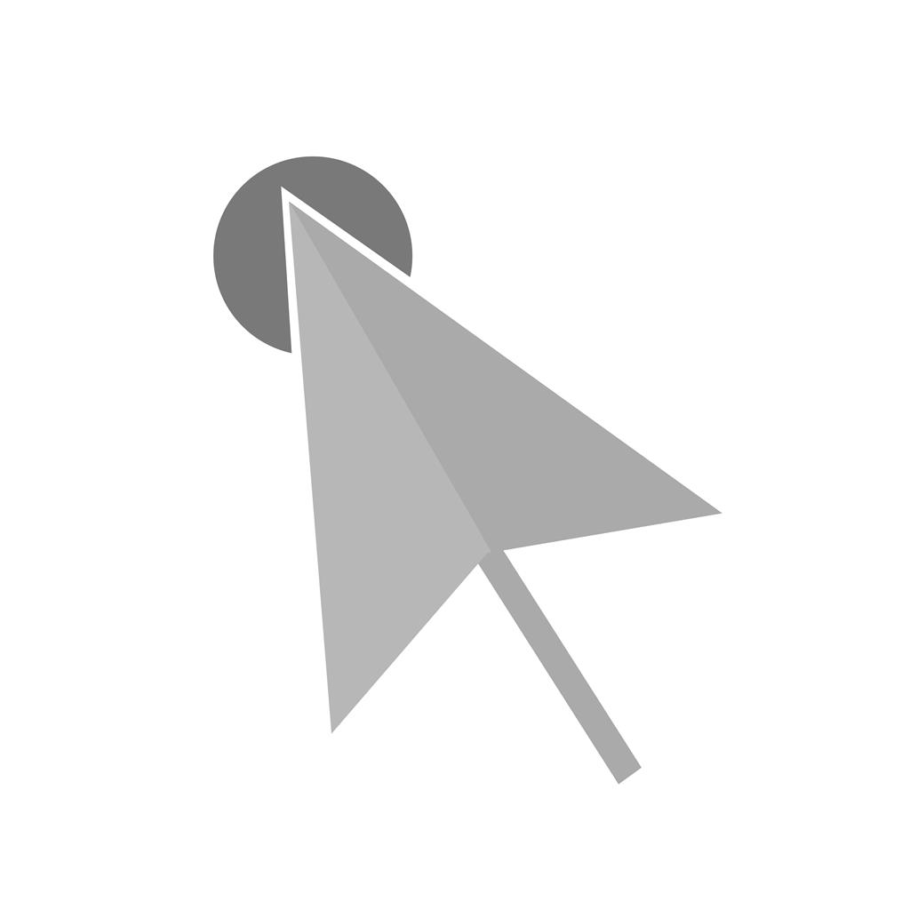 Click Greyscale Icon - IconBunny