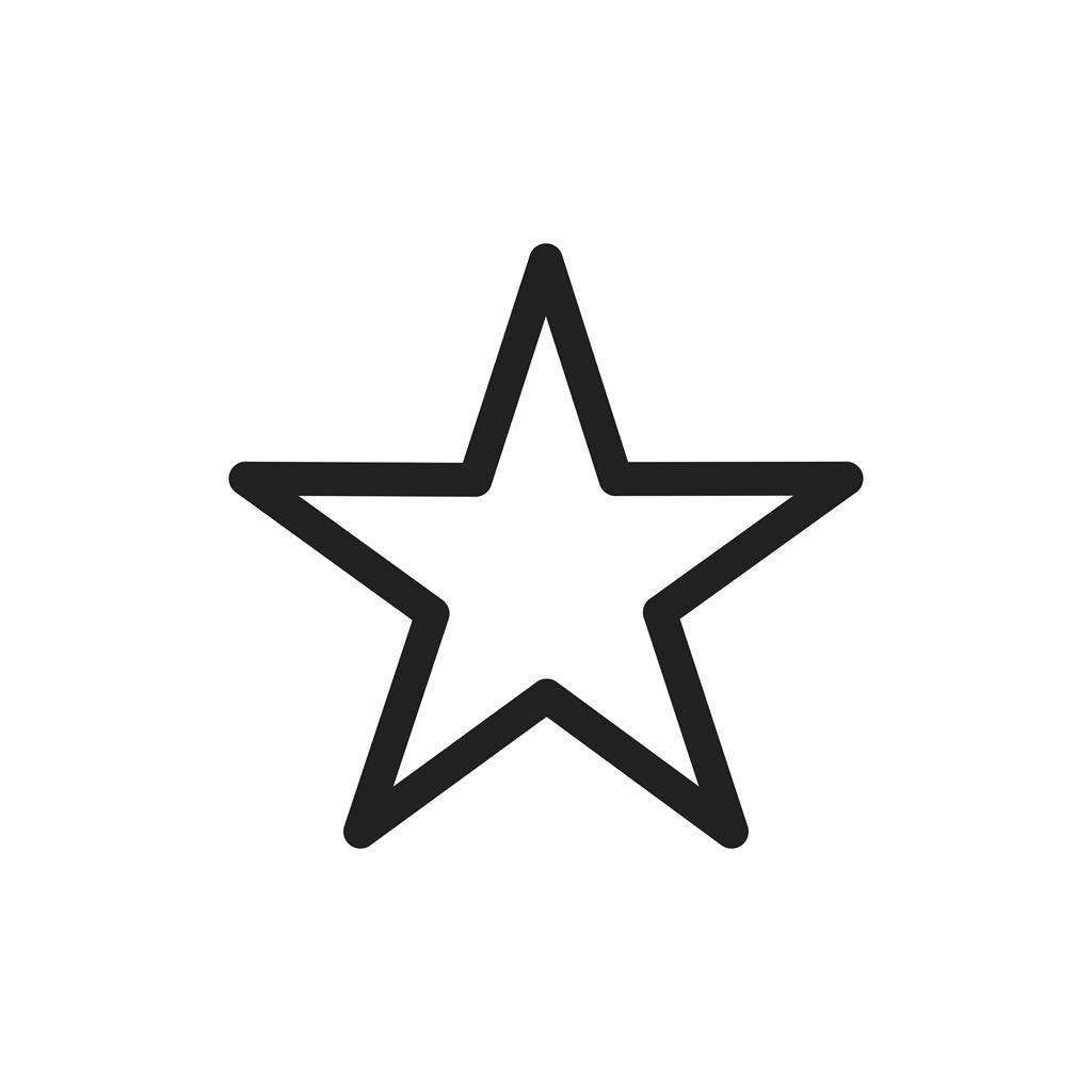 Star Line Icon - IconBunny