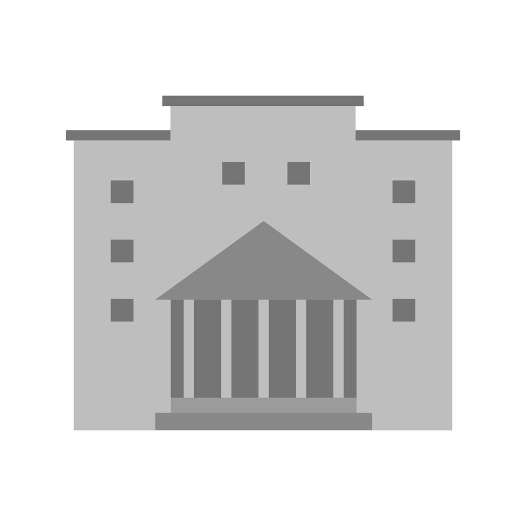 Building/Institution Greyscale Icon - IconBunny