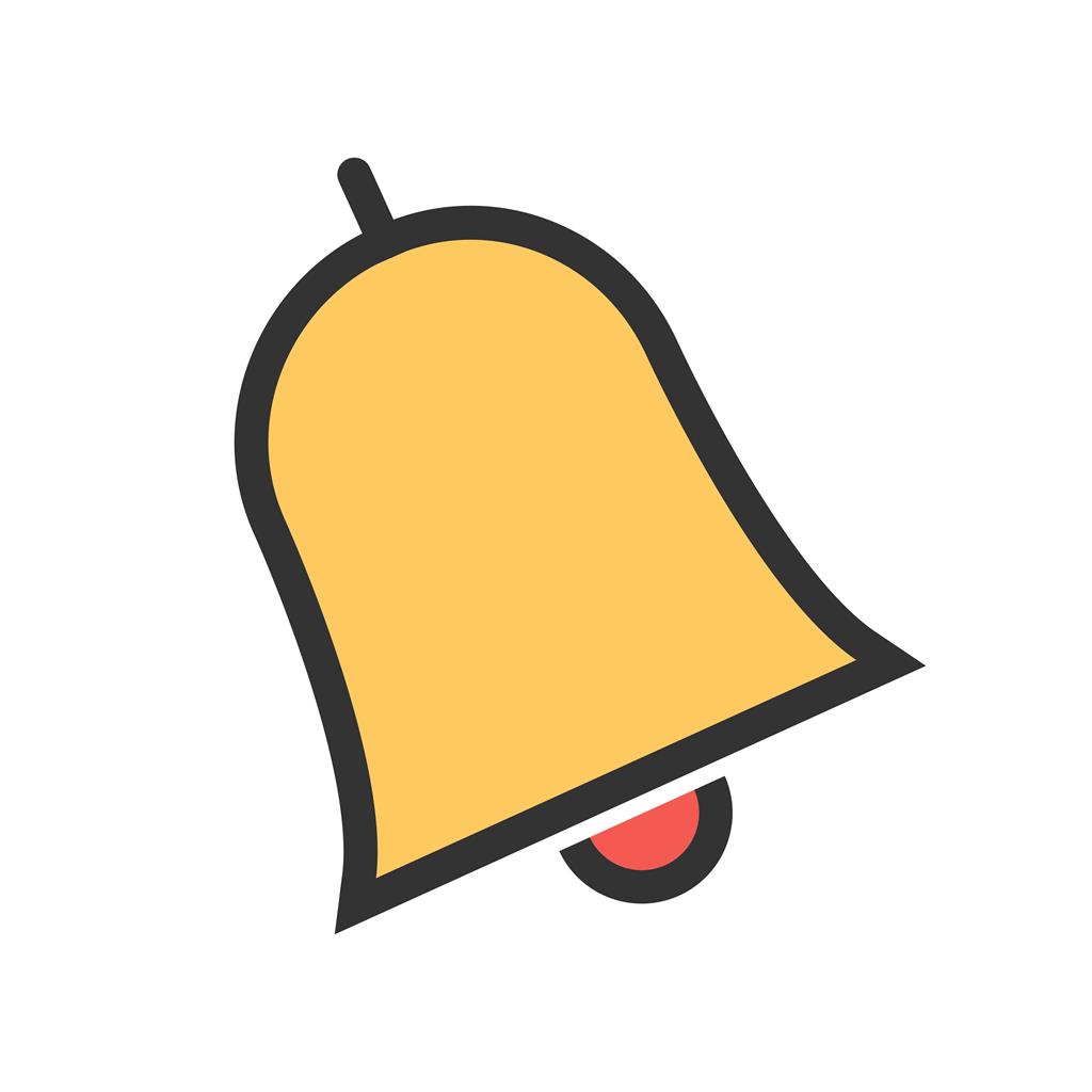 Bell Line Filled Icon - IconBunny