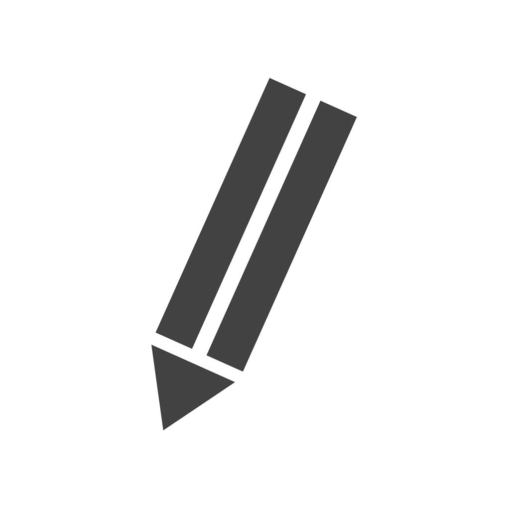 Pencil Glyph Icon - IconBunny