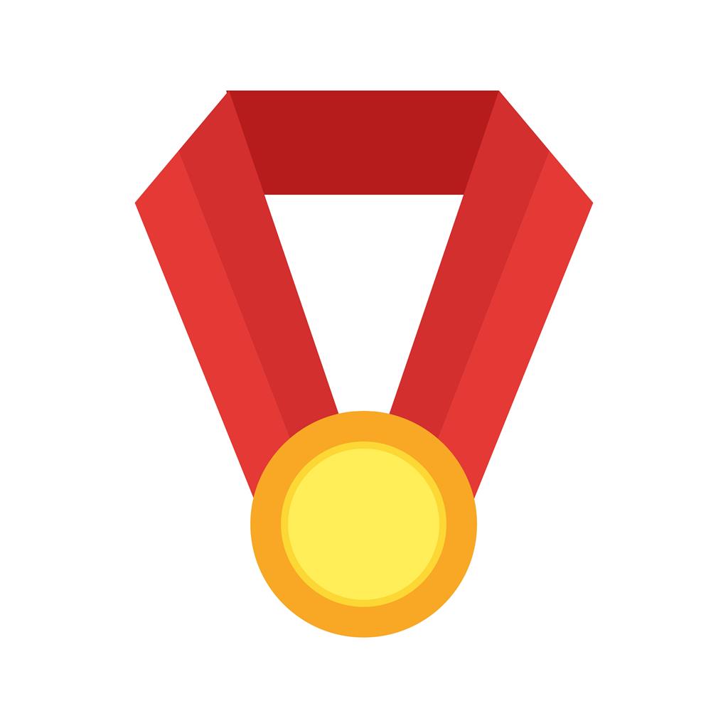 Medal Flat Multicolor Icon - IconBunny