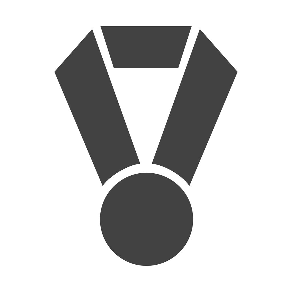 Medal Glyph Icon - IconBunny