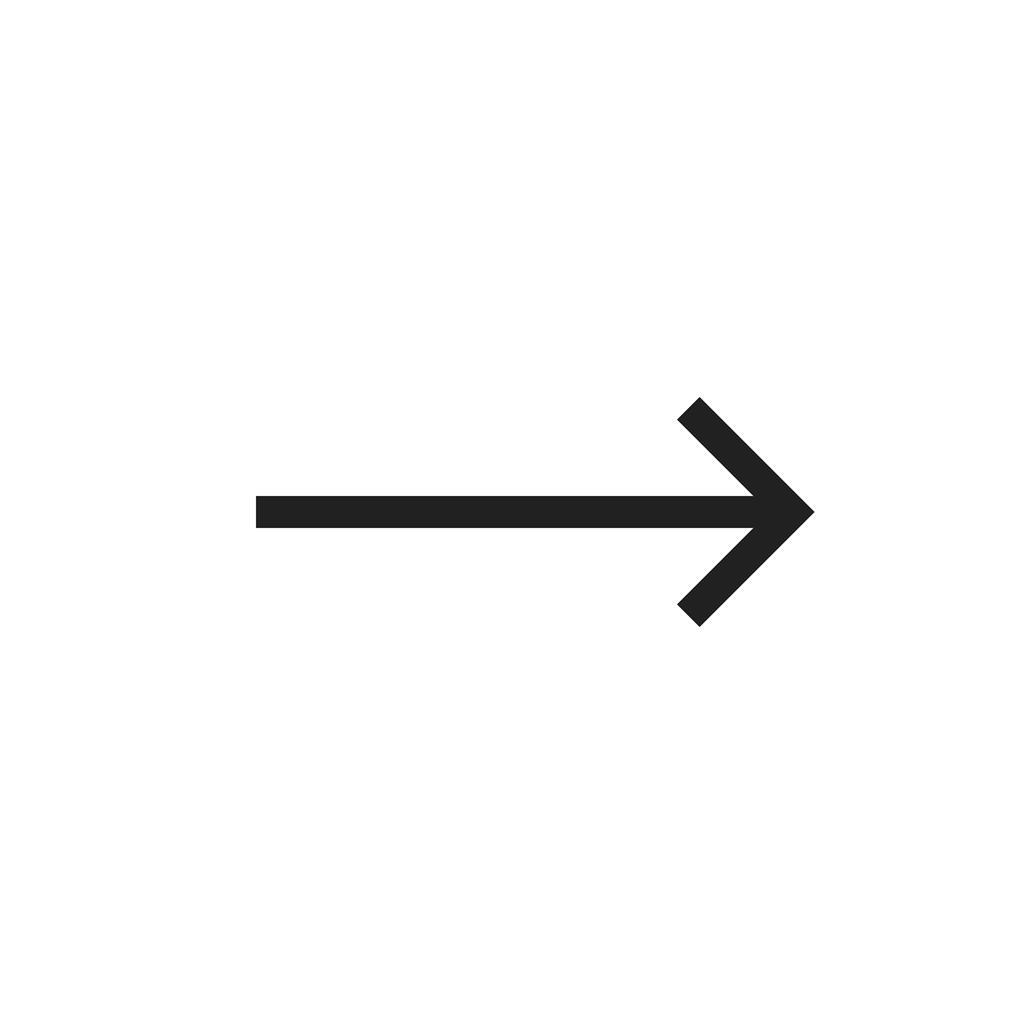 Right Arrow Line Icon - IconBunny