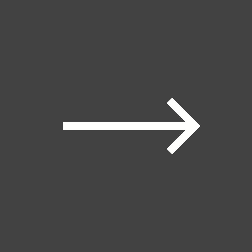 Right Arrow Line Inverted Icon - IconBunny
