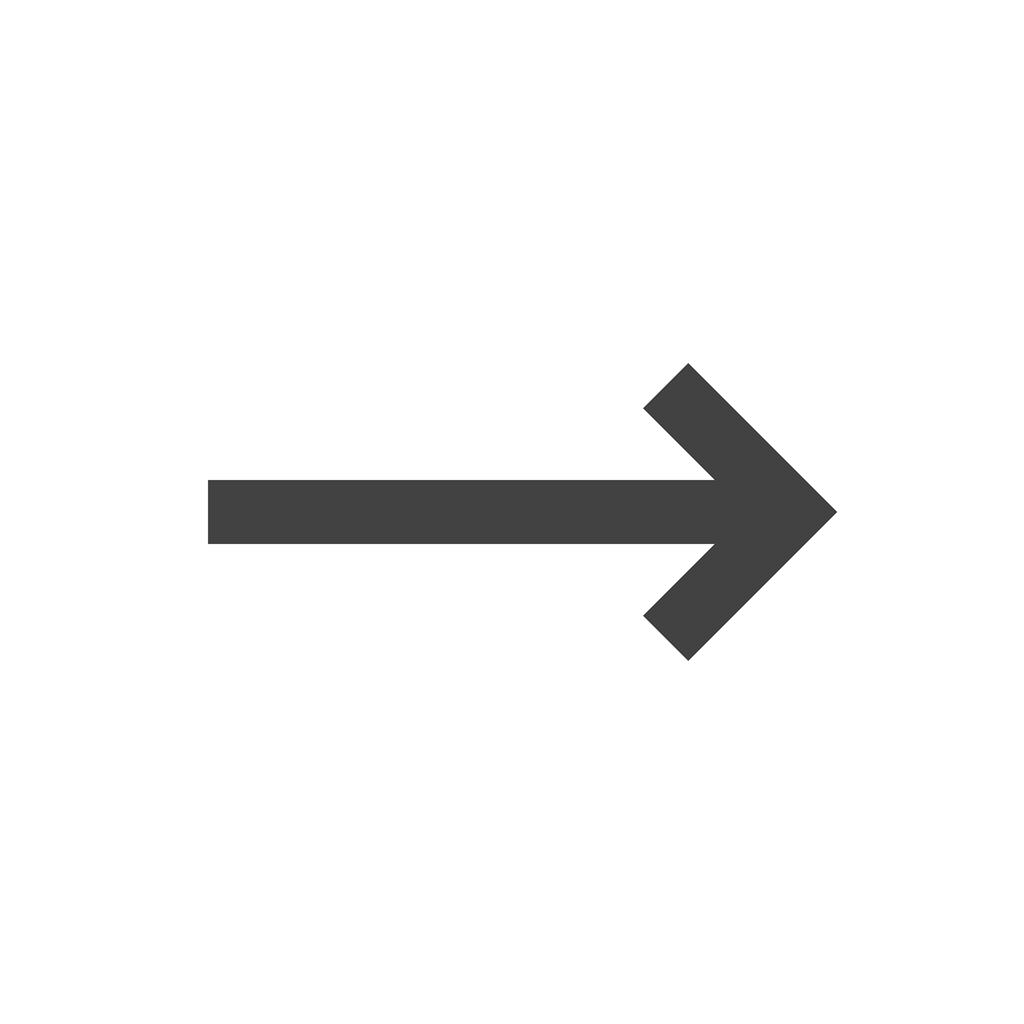 Right Arrow Glyph Icon - IconBunny
