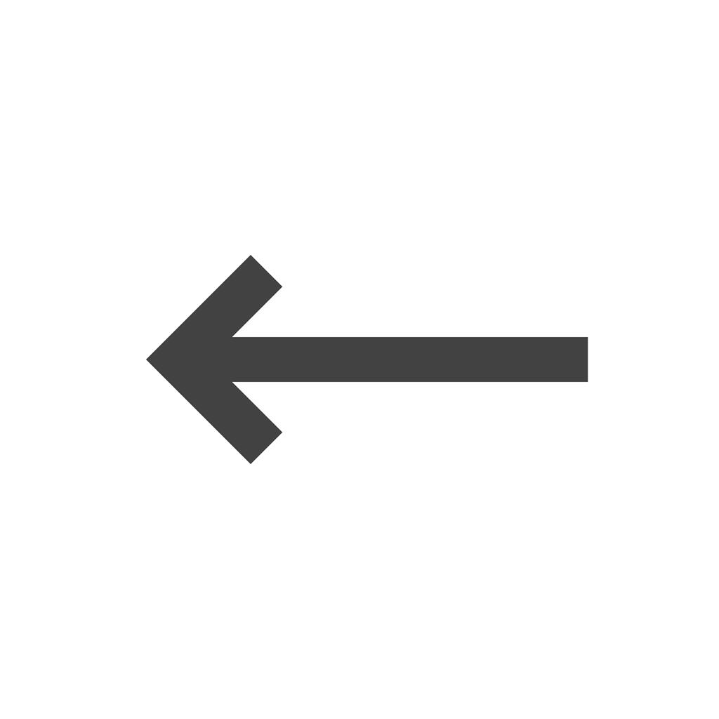 Left Arrow Glyph Icon - IconBunny