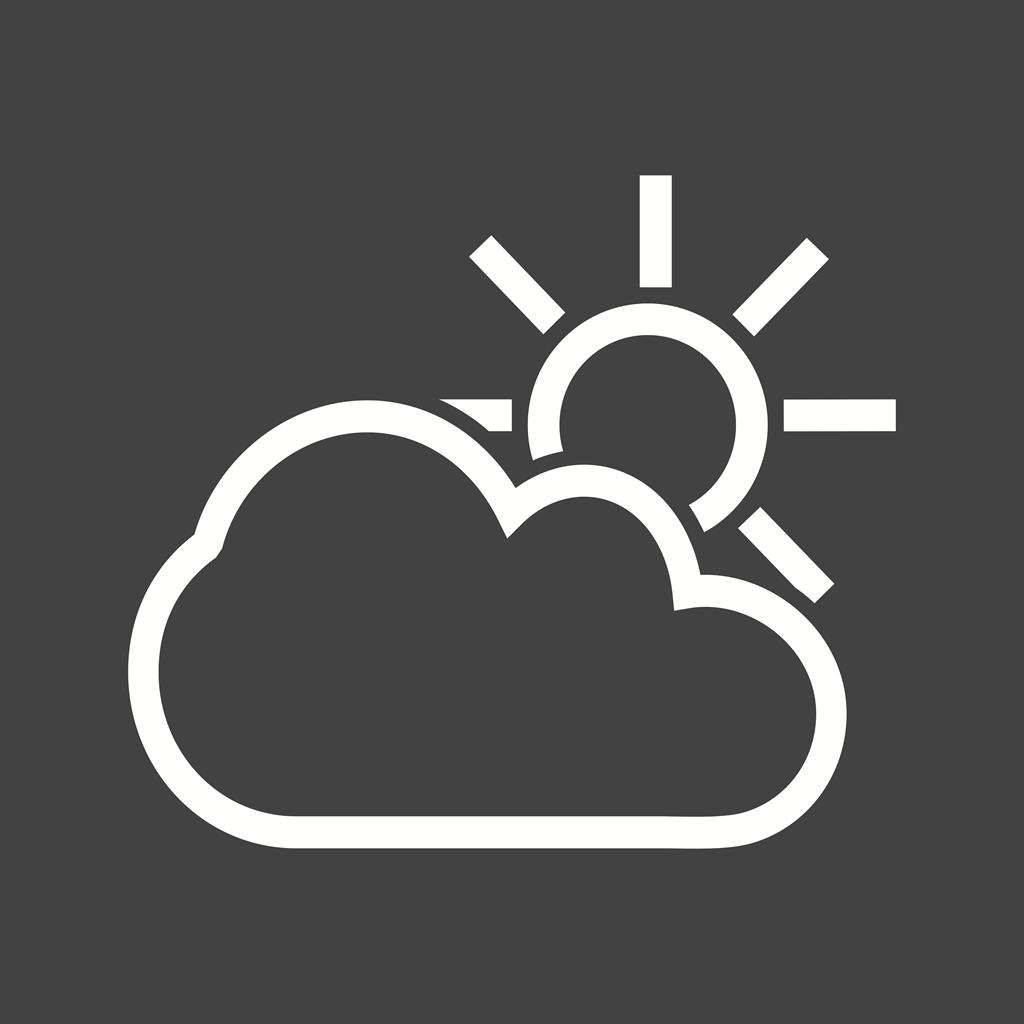 Weather Line Inverted Icon - IconBunny