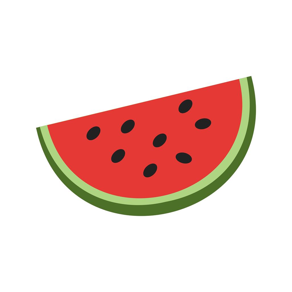 Watermeloon Flat Multicolor Icon - IconBunny