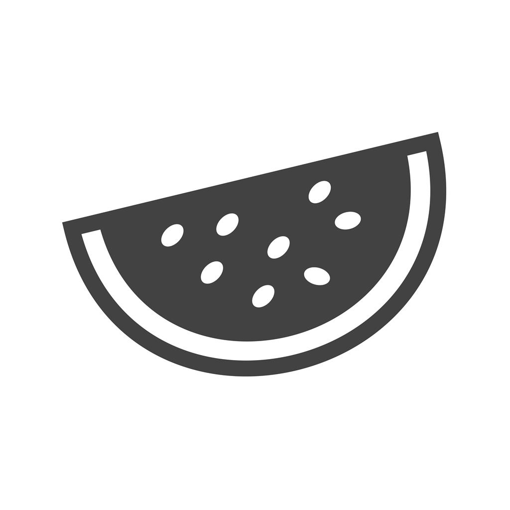Watermeloon Glyph Icon - IconBunny