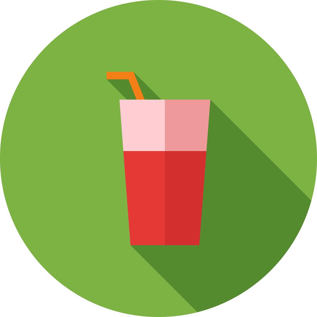 Soft drink Flat Shadowed Icon - IconBunny