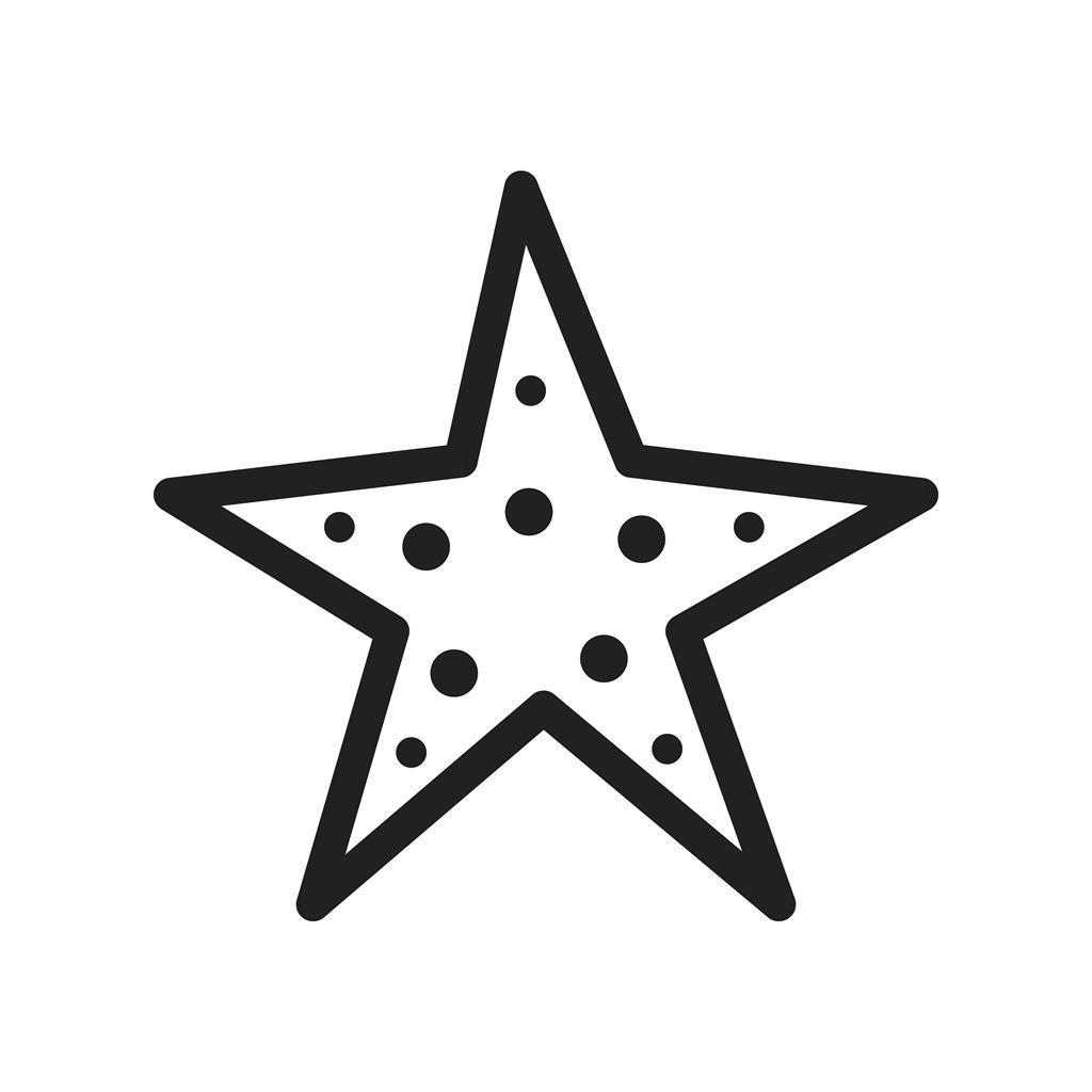 Starfish Line Icon - IconBunny