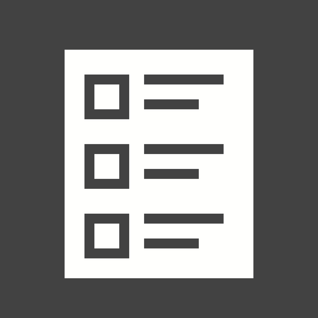 Quiz Glyph Inverted Icon - IconBunny
