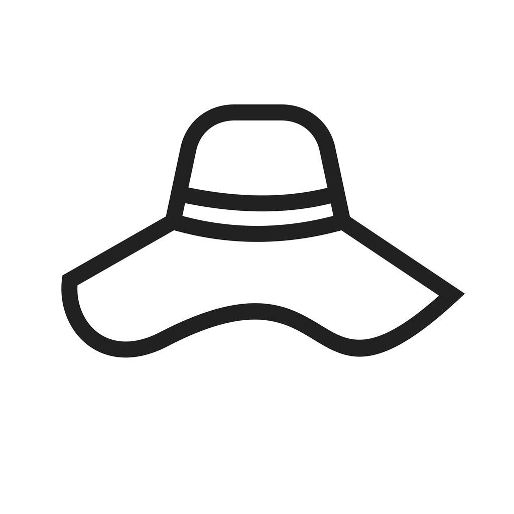 Hat I Line Icon - IconBunny
