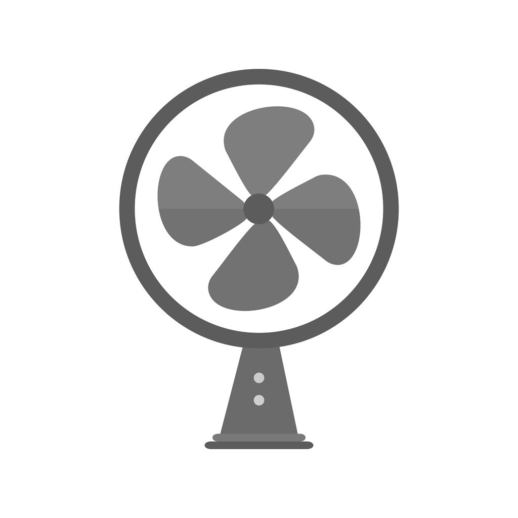 Fan Greyscale Icon - IconBunny
