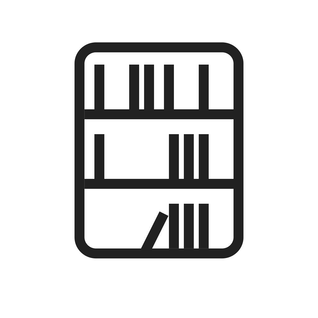 Library Line Icon - IconBunny