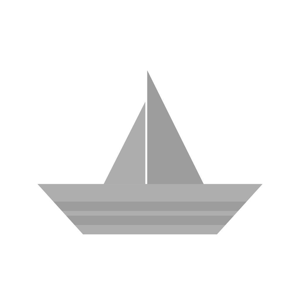 Boat Greyscale Icon - IconBunny