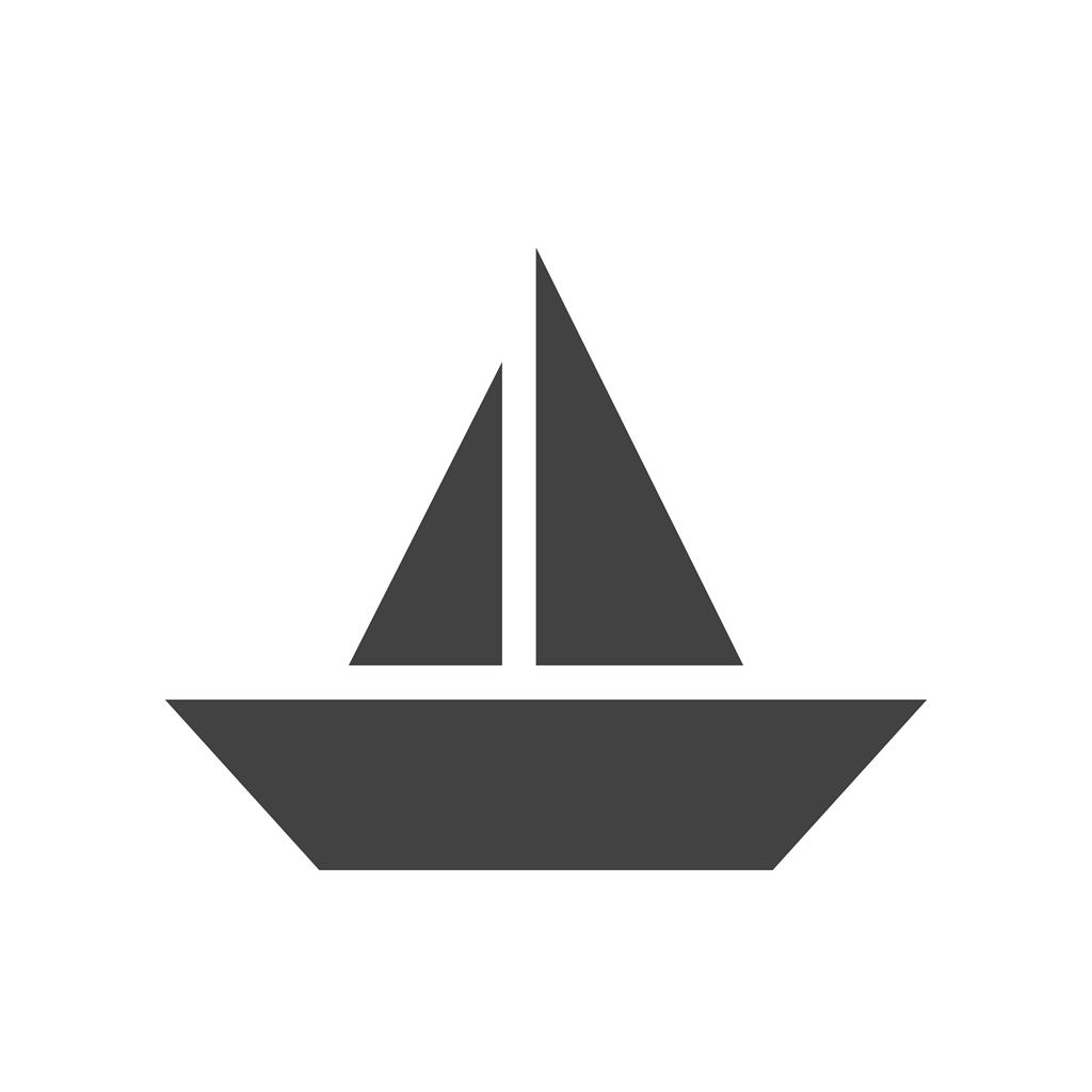 Boat Glyph Icon - IconBunny