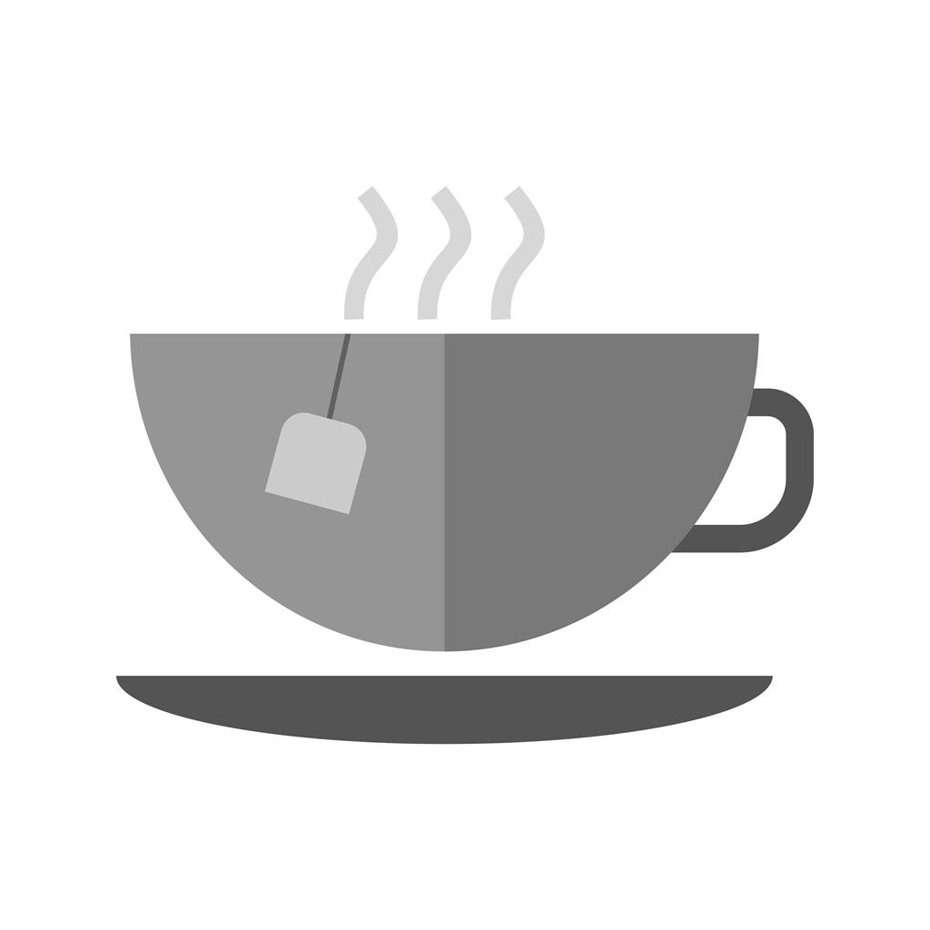 Tea Greyscale Icon - IconBunny