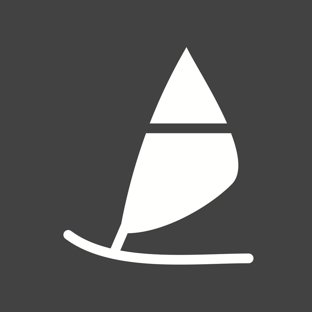 Surfing Glyph Inverted Icon - IconBunny