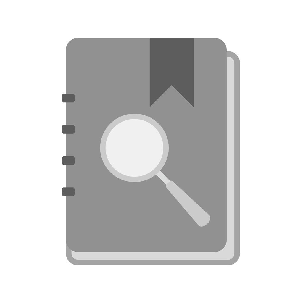 Research Greyscale Icon - IconBunny