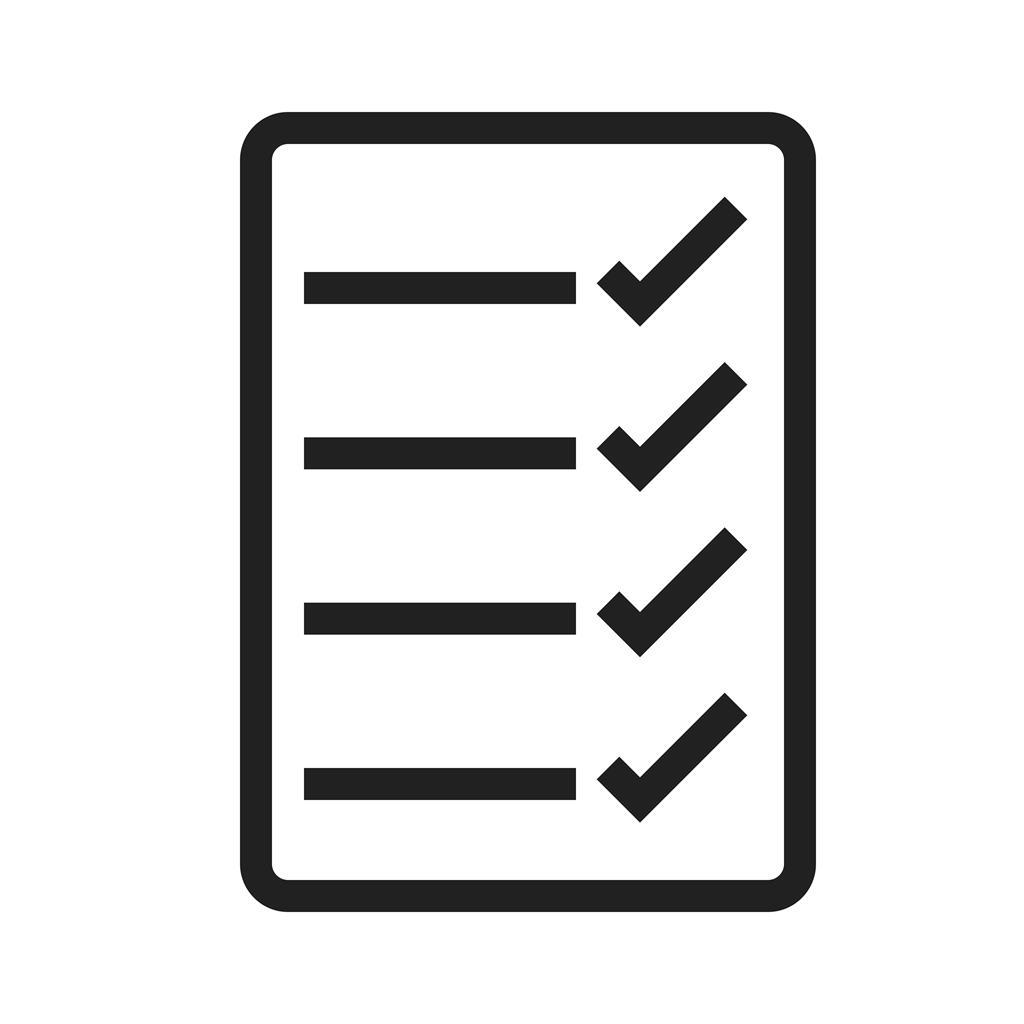 Checklist Line Icon - IconBunny