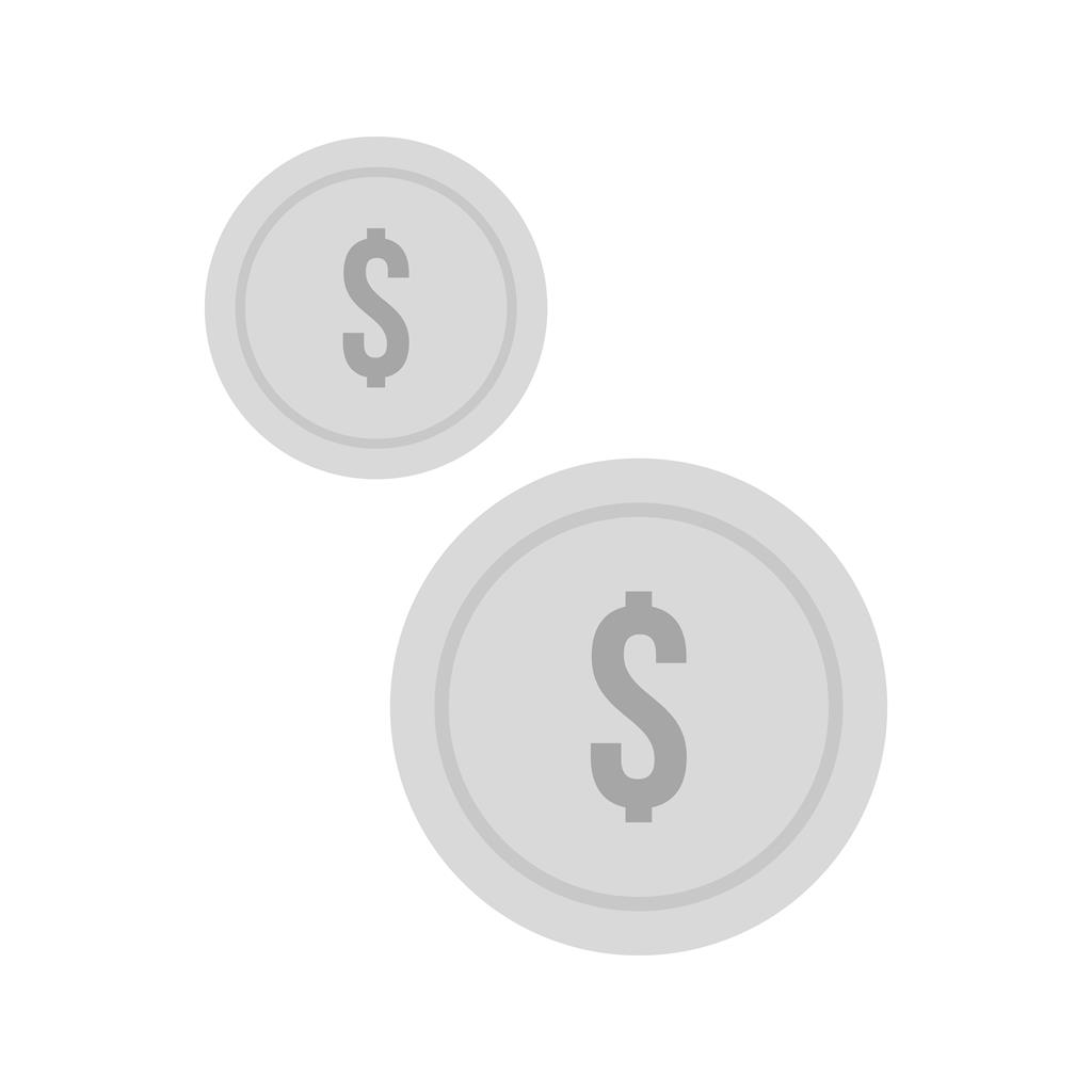 Currencies Greyscale Icon - IconBunny