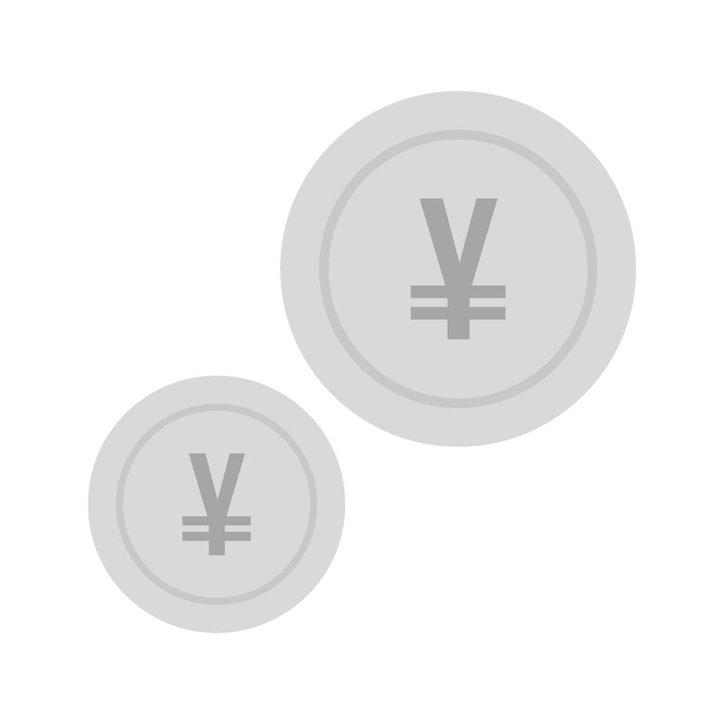 Currency II Greyscale Icon - IconBunny