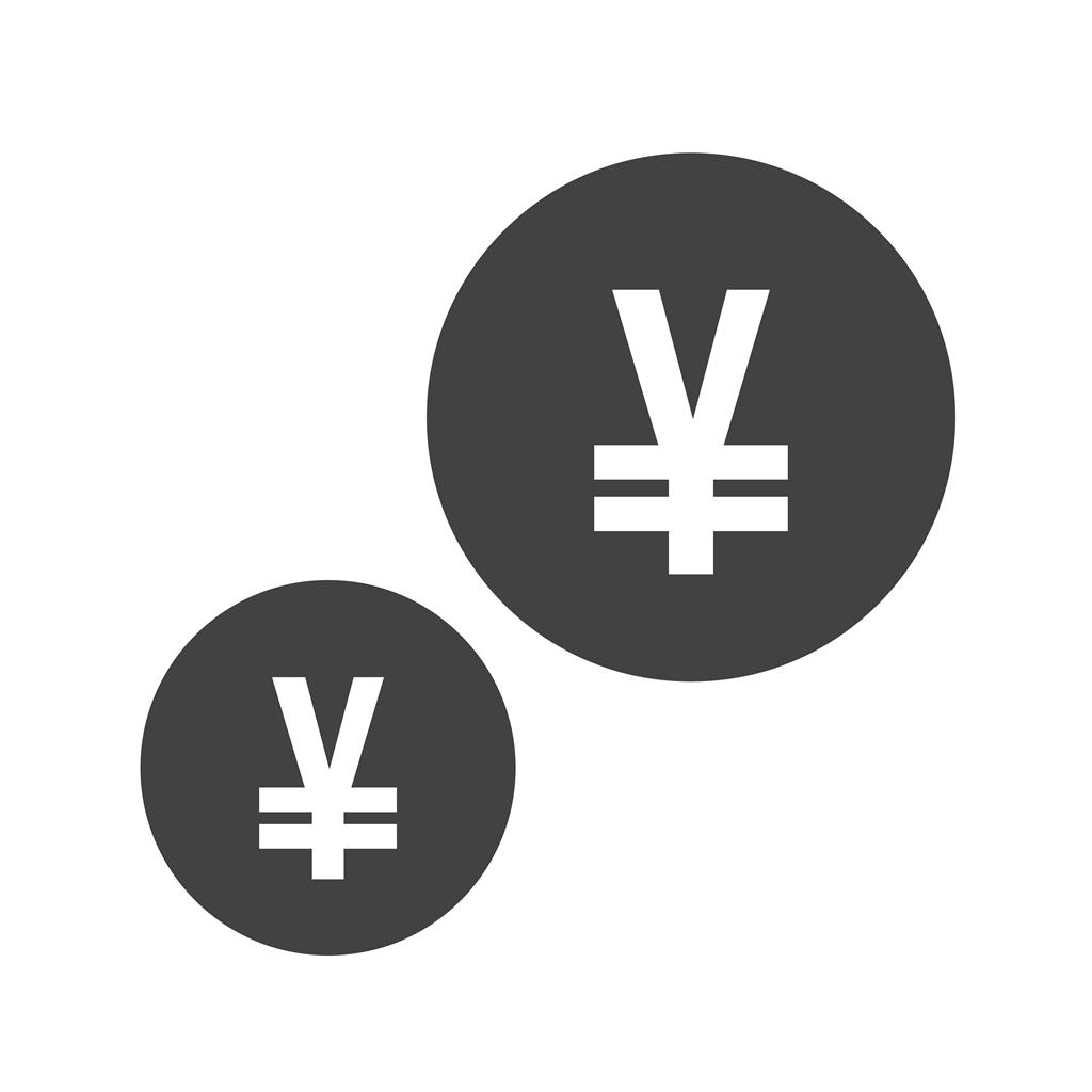 Currency II Glyph Icon - IconBunny