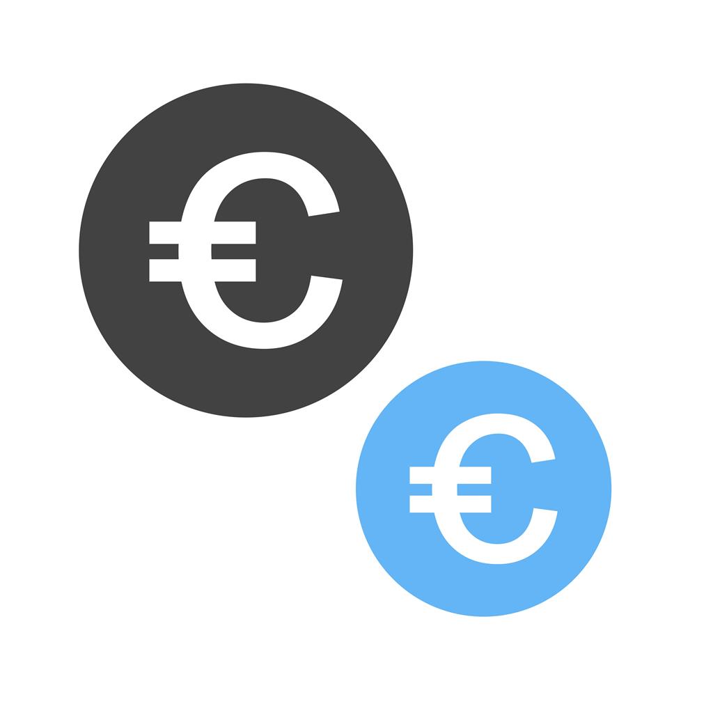 Currency III Blue Black Icon - IconBunny
