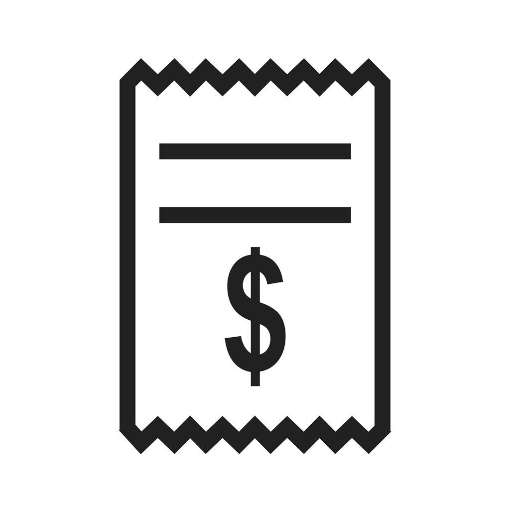 Dollar Bills Line Icon - IconBunny