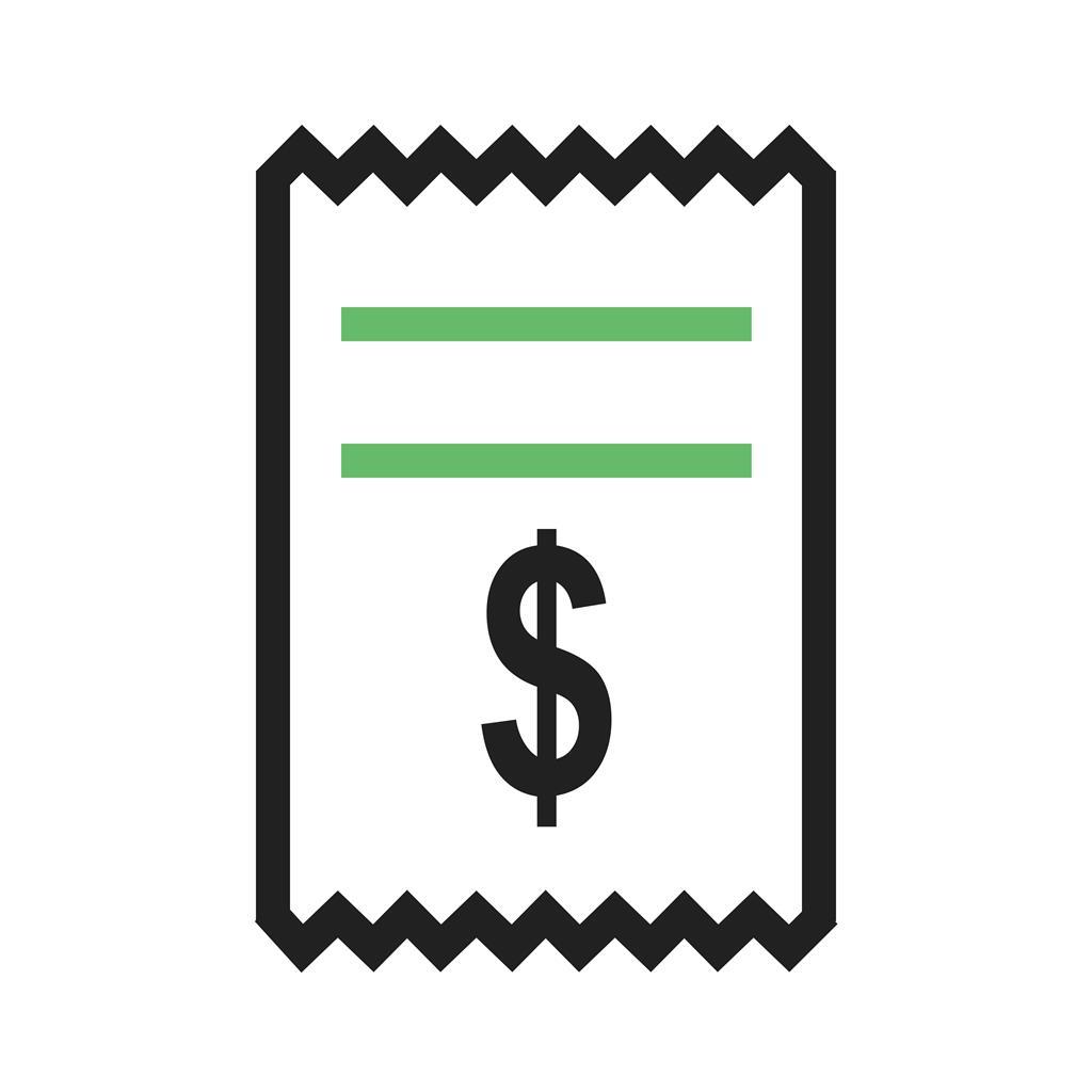 Dollar Bills Line Green Black Icon - IconBunny