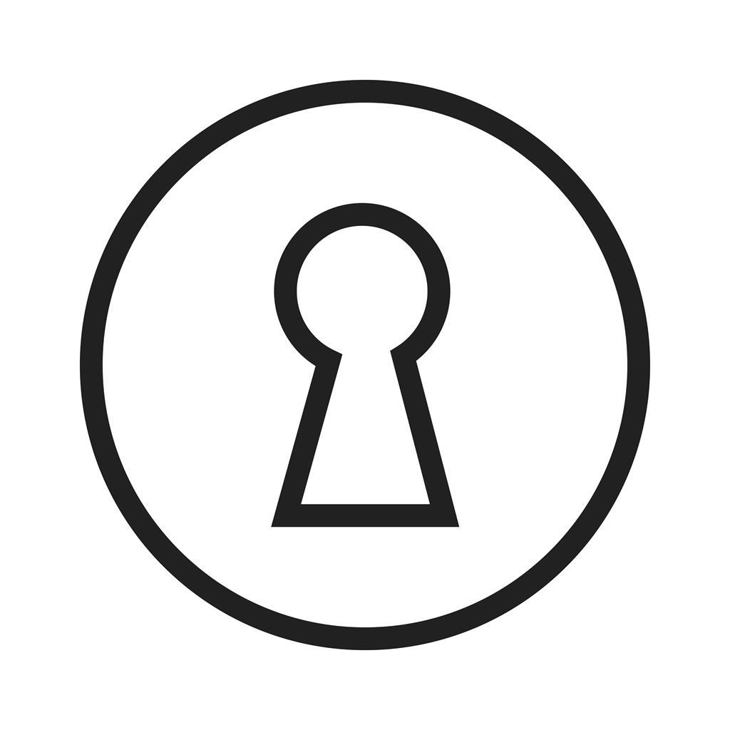Lock Line Icon - IconBunny