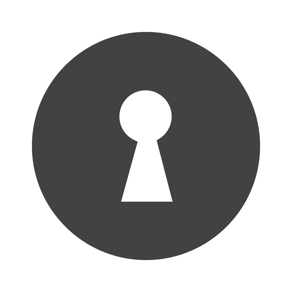 Lock Glyph Icon - IconBunny