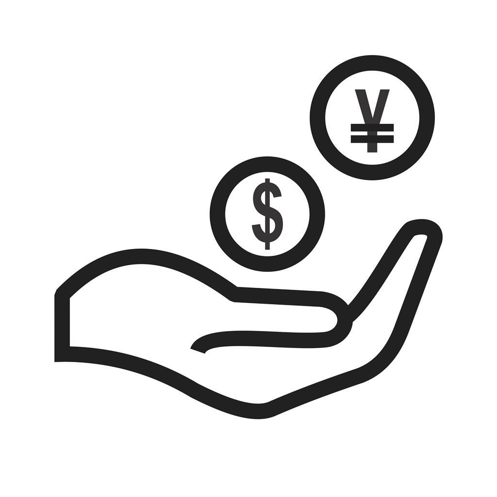 Monetary Help Line Icon - IconBunny