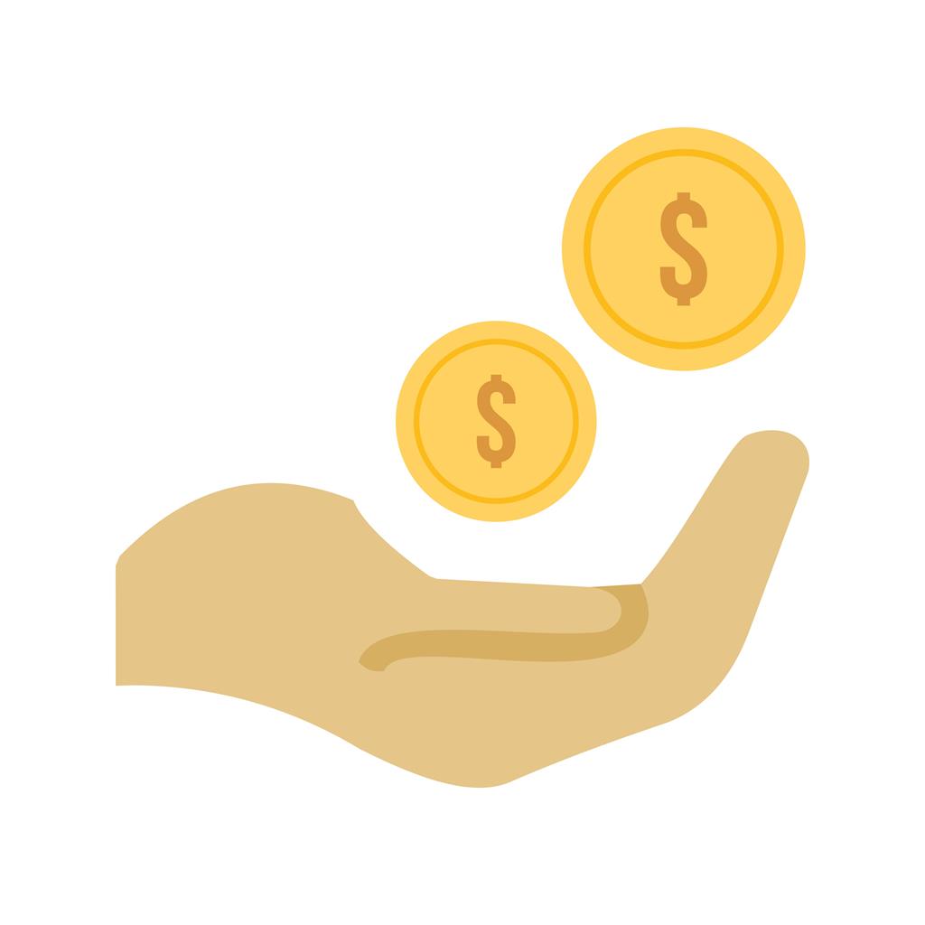 Monetary Help Flat Multicolor Icon - IconBunny