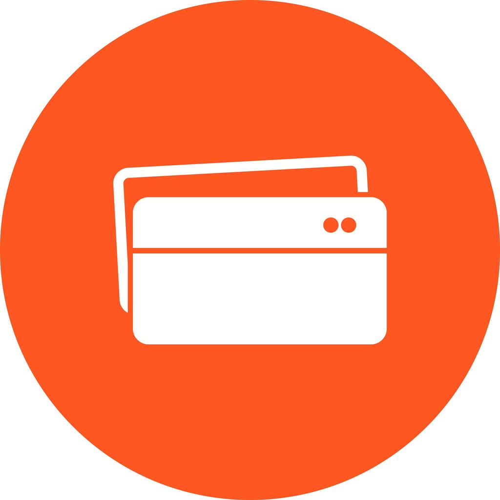 Multiple Credit Cards Flat Round Icon - IconBunny