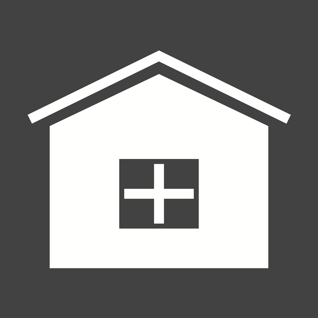 Real Estate Glyph Inverted Icon - IconBunny
