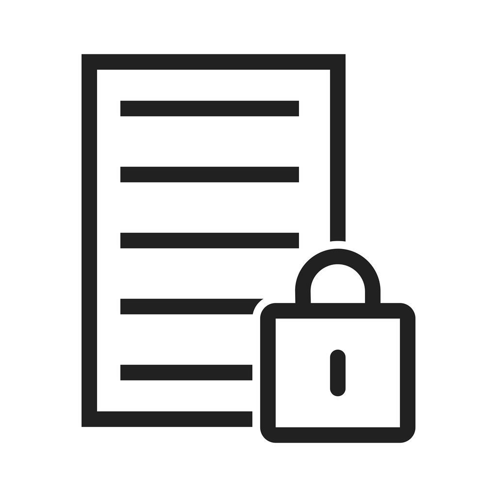 Secure Data Line Icon - IconBunny