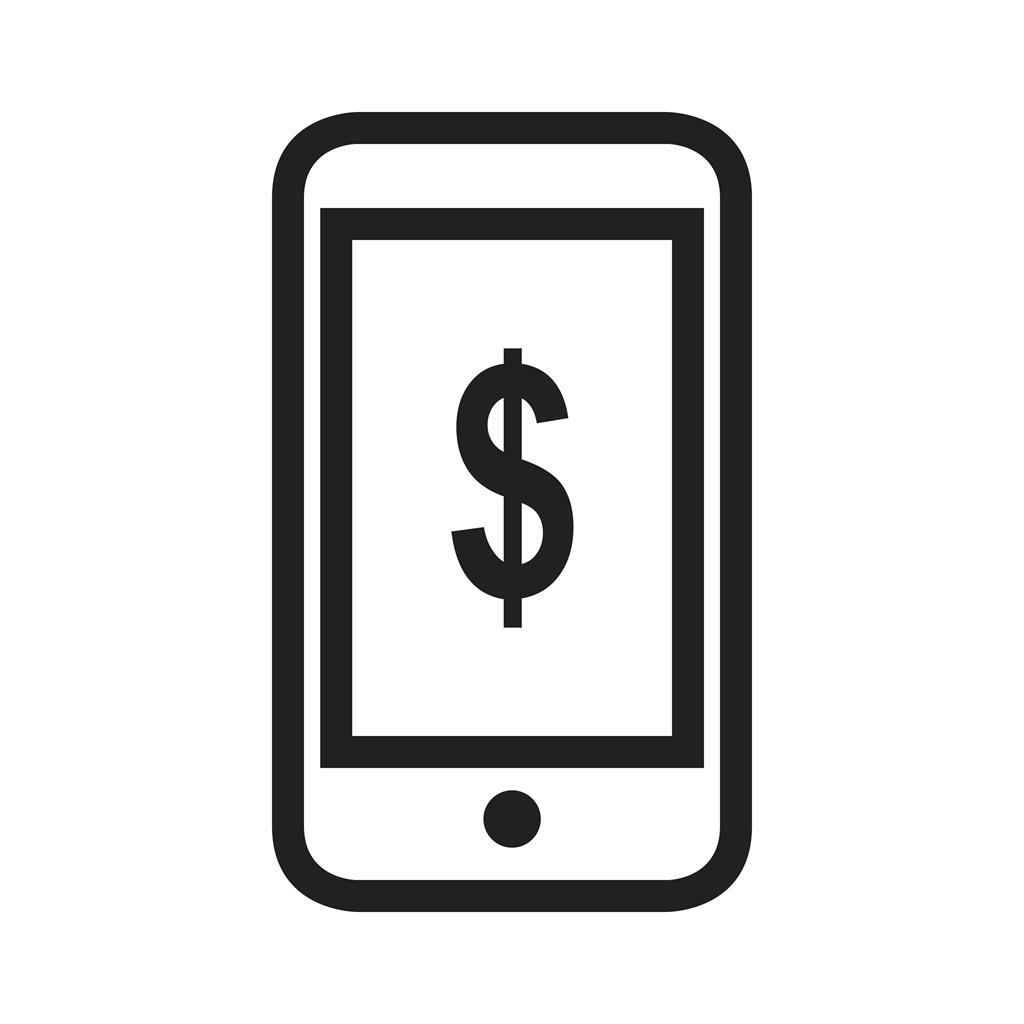 Smart Payment Line Icon - IconBunny