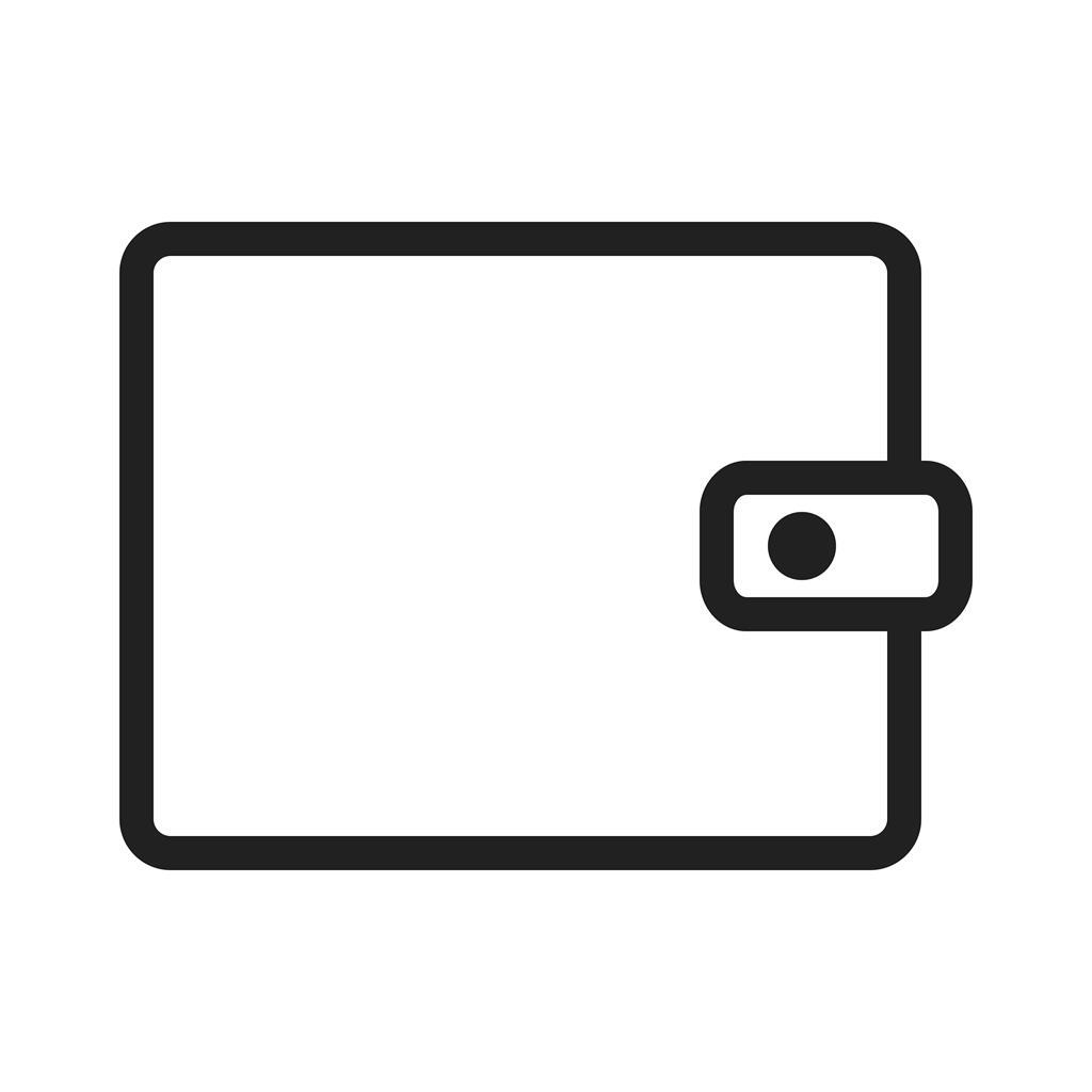 Wallet II Line Icon - IconBunny