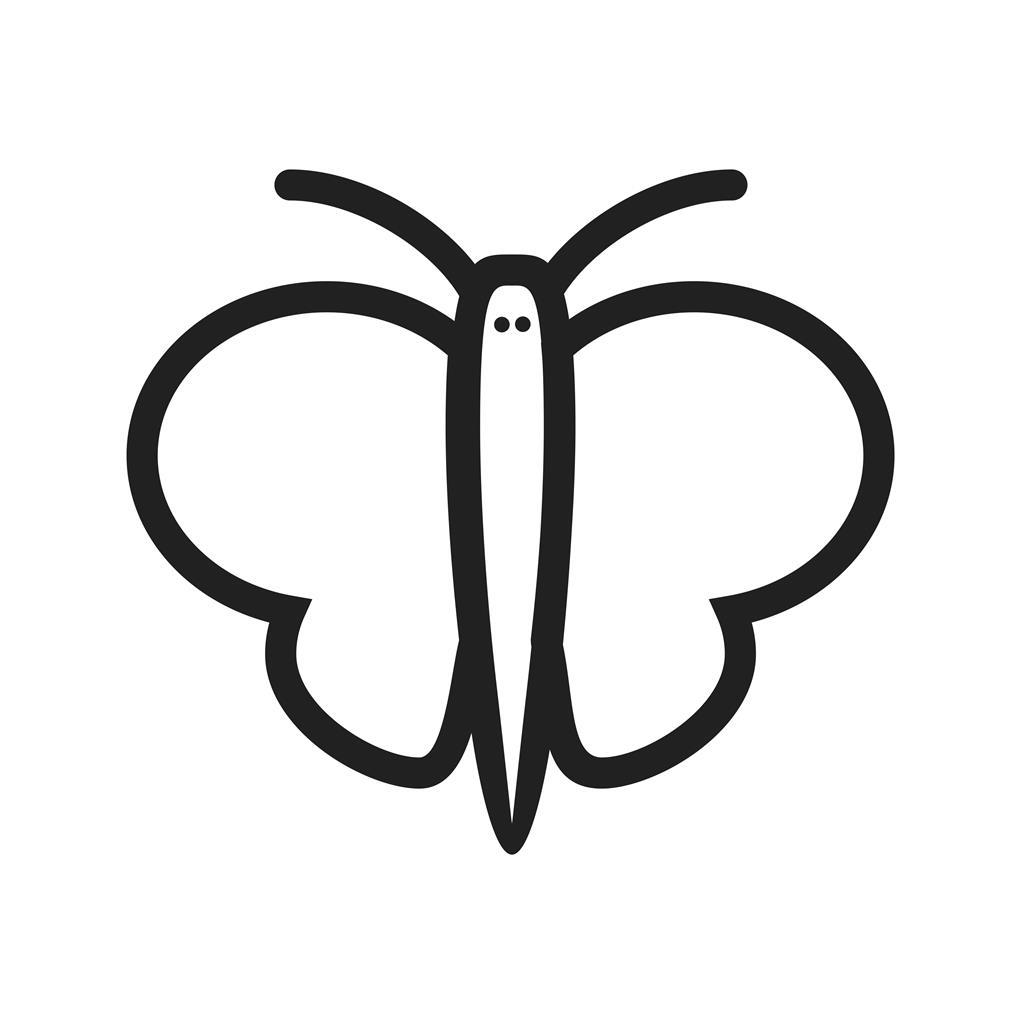 Butterfly II Line Icon - IconBunny