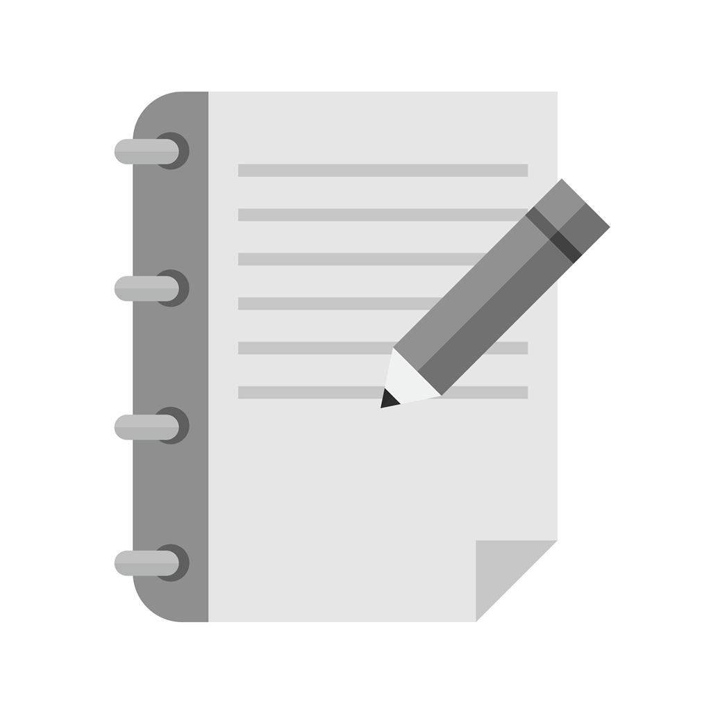 Assignment Greyscale Icon - IconBunny