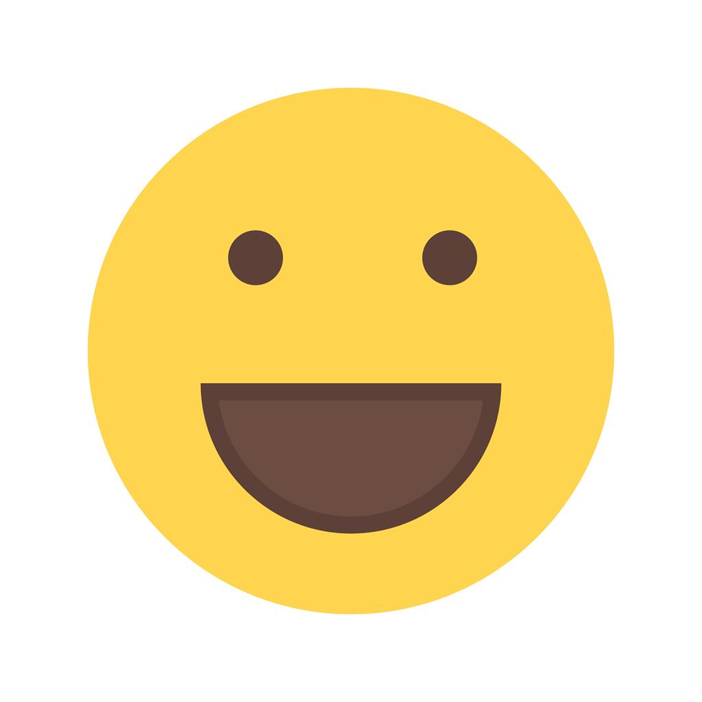 Laughing Flat Multicolor Icon - IconBunny