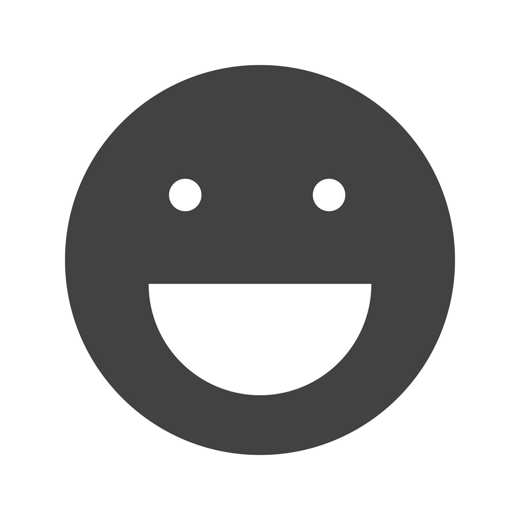 Laughing Glyph Icon - IconBunny