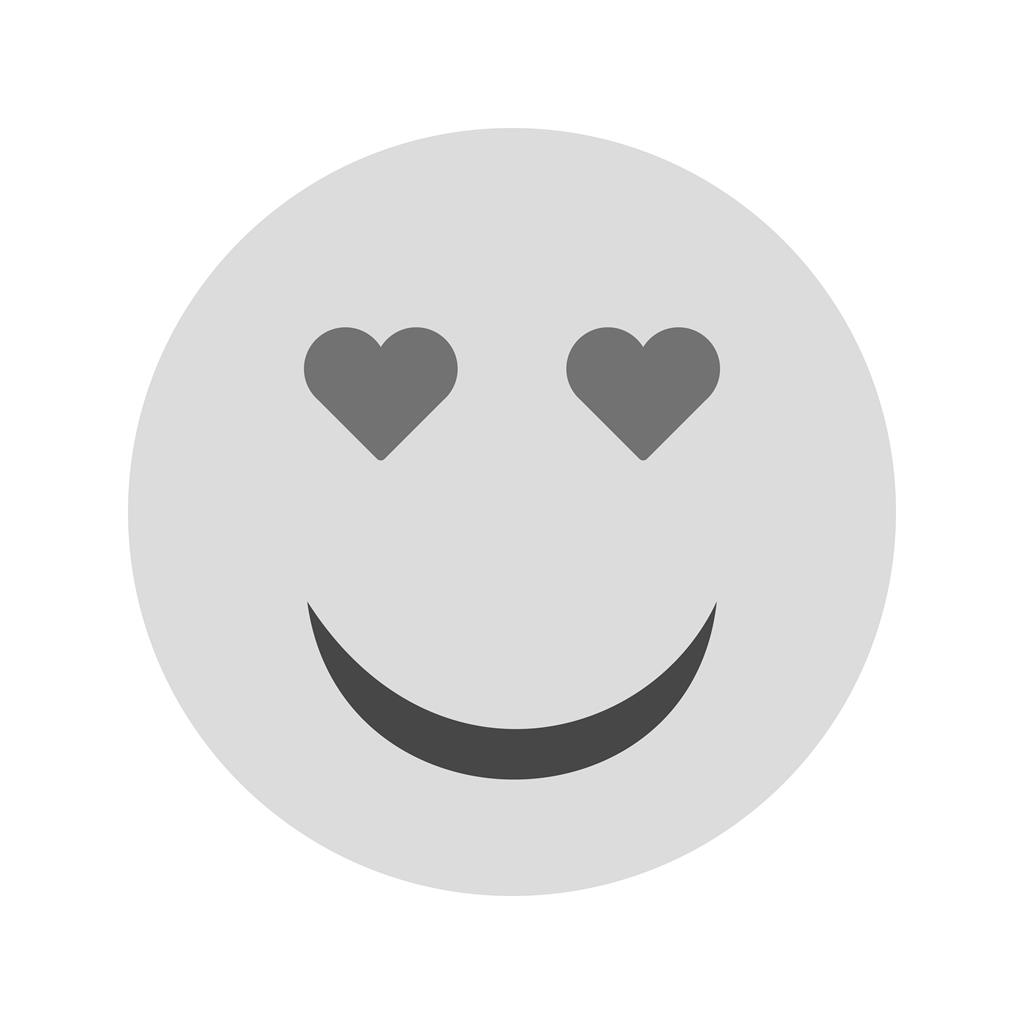 Love Greyscale Icon - IconBunny