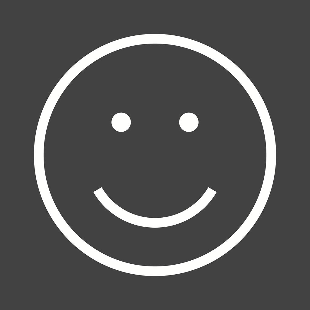 Smile Line Inverted Icon - IconBunny