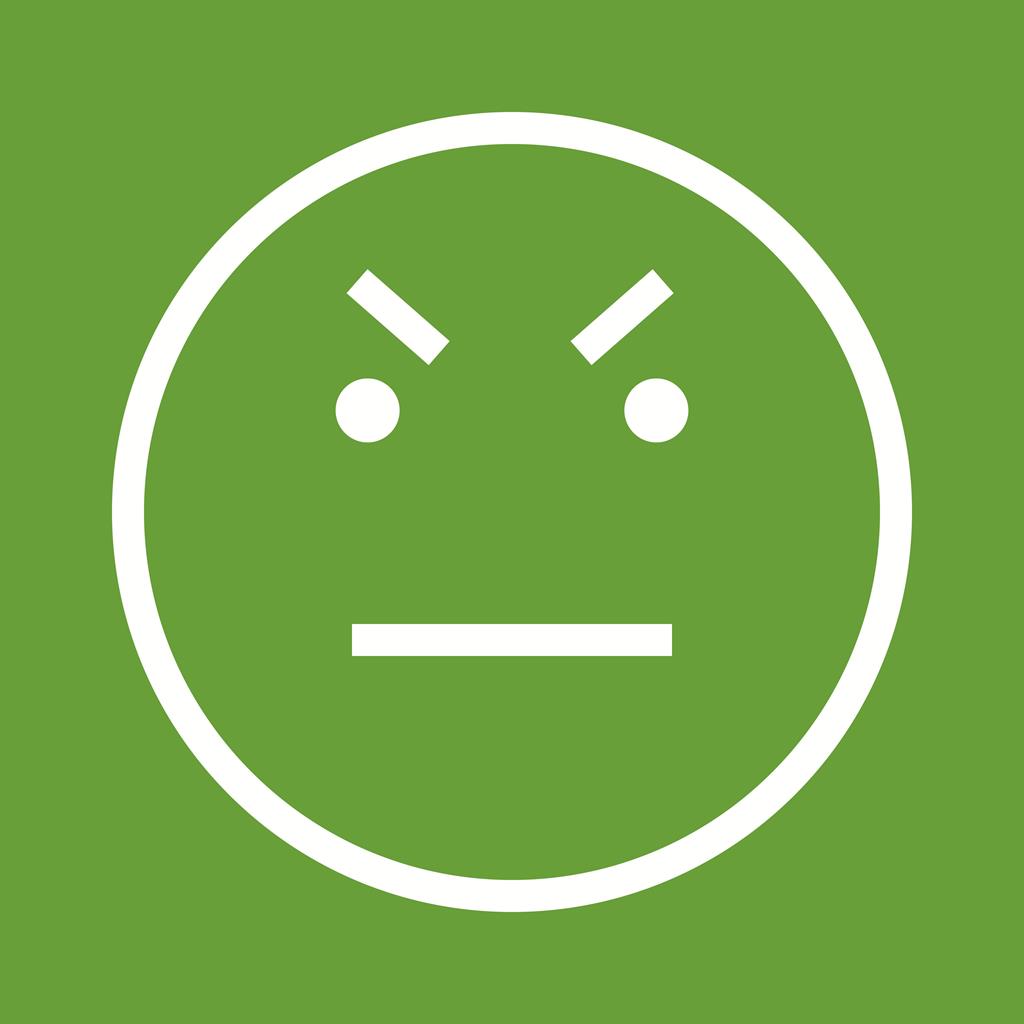 Angry Line Multicolor B/G Icon - IconBunny